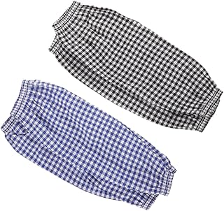 2pares Kitchen Oversleeves Arm Covers Impermeables Para Lavado De y Jardinería Protección De Ropa Diseño Negro y Azul