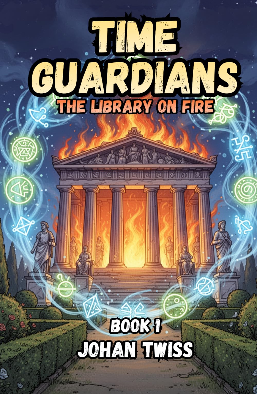 Time Guardians: The Library on Fire