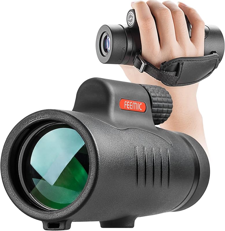 Telescopio monocular de alta potencia 8x42 monoculares alcance compacto impermeable a prueba de niebla a prueba de golpes con correa de mano para adultos niños observación de aves caza camping senderismo viajes vida silvestre paisaje