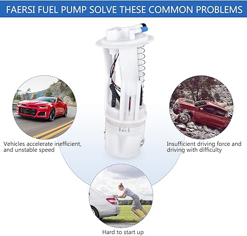 Miniatura 6 de FAERSI Reemplazo del conjunto de la bomba de combustible # E8743M para 2005 2006 2007 2008 2009 2010 2011 2012 Frontier & Pathfinder y Xterra