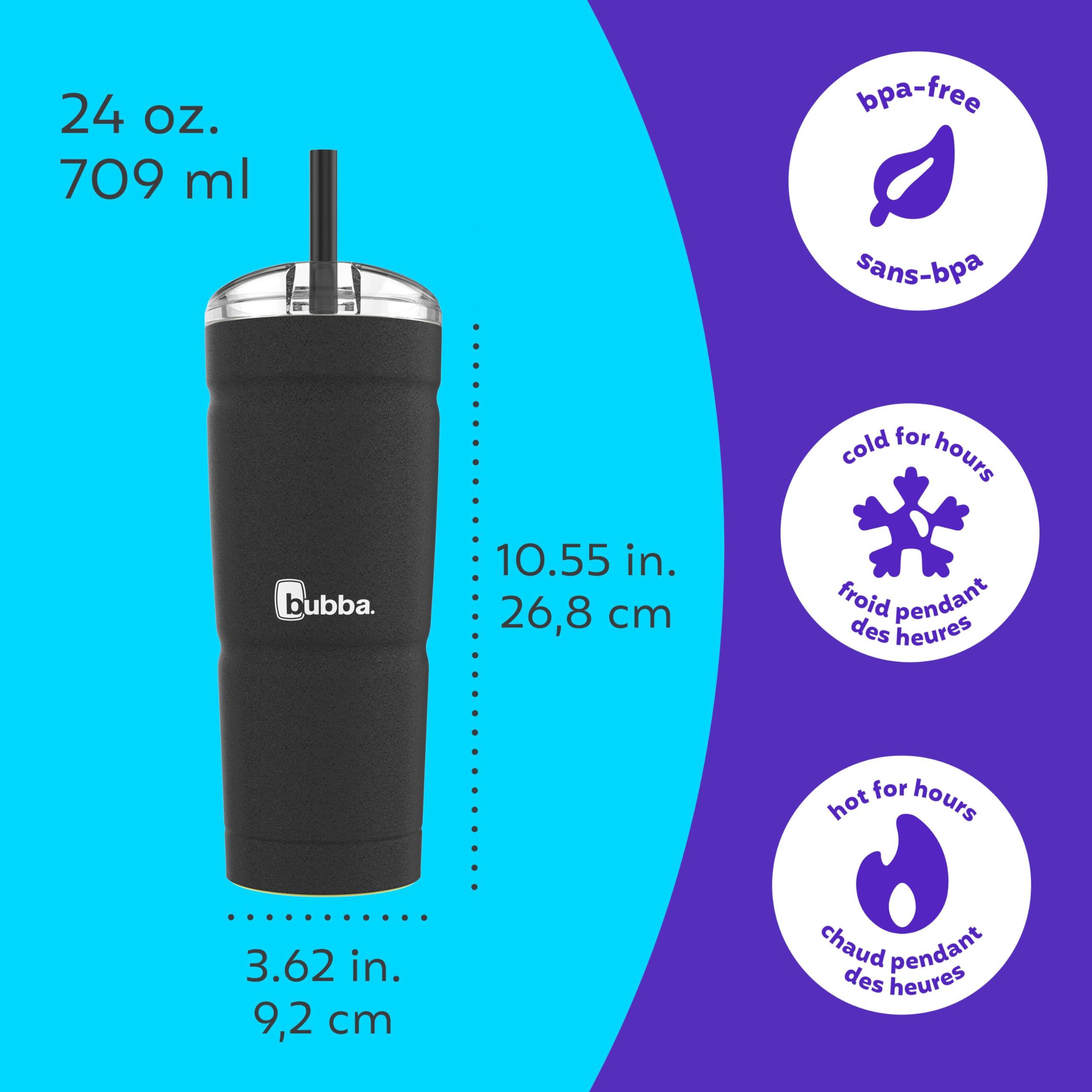 Gourde Isotherme Bubba Envy 24 Oz (700ml) – Acier Inoxydable, Couvercle Island Teal