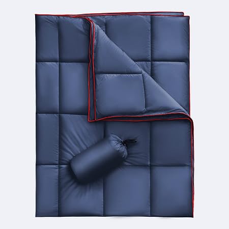 Large Outdoor Puffy Camping Blanket Lightweight Alternative