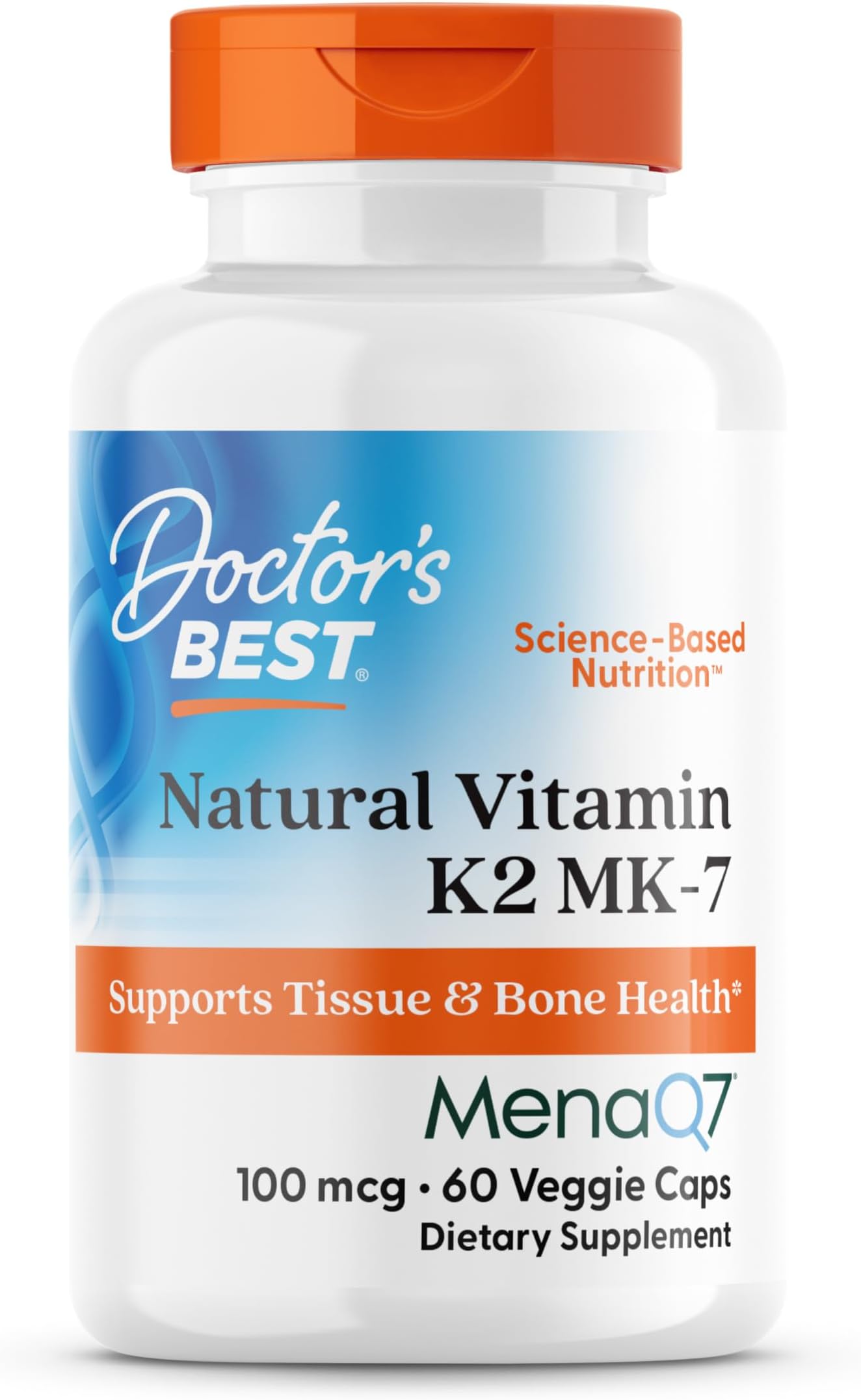 MK-7 Vitamin K2 (Mena Q7), 100 mcg, 60 Tablets (Direct Shipping from overseas)