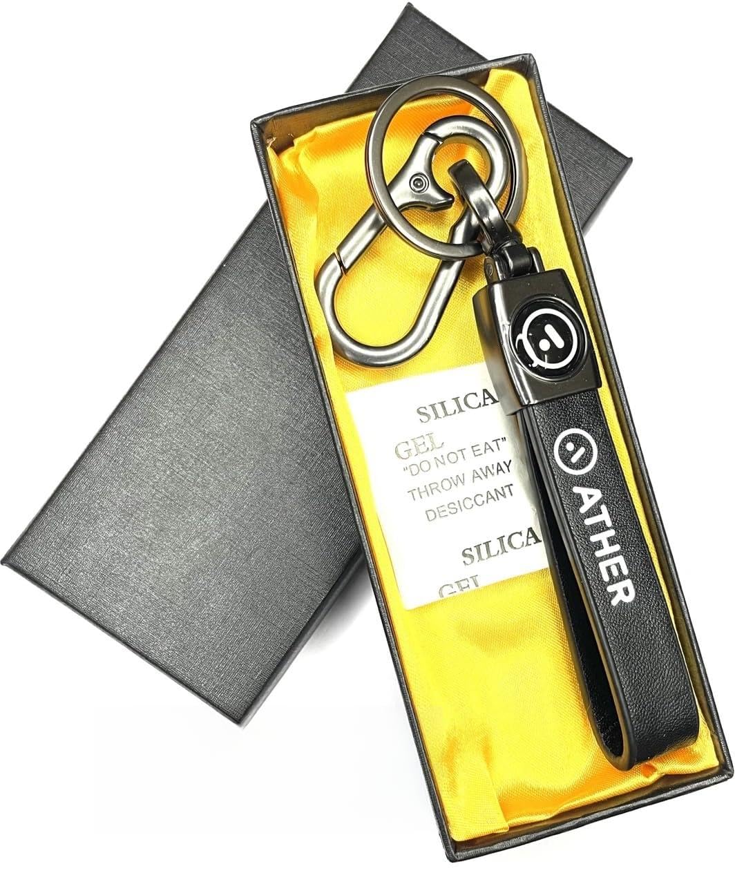 Premium Leather Keychain for Car & Bike | Stylish Strong Metal Key Ring | Durable Leather Key Holder for Men & Women (Pack of 1)-image-9