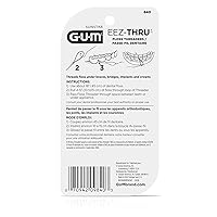 Vista 3 de GUM EEZ-Thru Floss Threaders, Dental Flossers for Braces, Bridges, & Implants