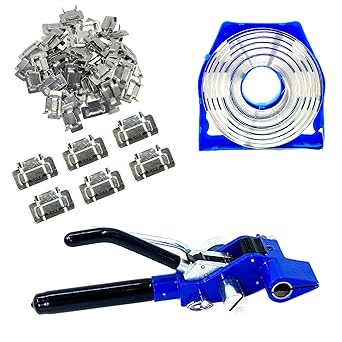 Pallet Packaging Banding ?Strapping ?Kit, Stainless Steel Strapping Tensioner Banding Tool, 3/4