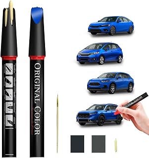 Carhoo B-593M Aegean/Diffused Sky Blue Metallic Suitable For Honda Exact Match Touch Up Paint Pen Car Scratch Repair, Genuine Custom Color