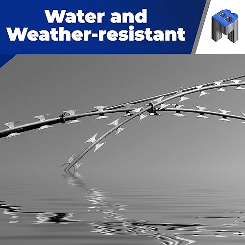 Miniatura 6 de Bobina de 33 bucles – Alambre de afeitar de acero CBT-65 para cercado de alambre – Alambre de acero galvanizado alternativo al alambre de púas