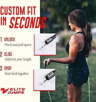 Fit Plus Pro フリースタイル PVC製 トリック用縄跳び - 滑り止めグリップテープ付きロングハンドル - フィットネス用大人用縄跳び