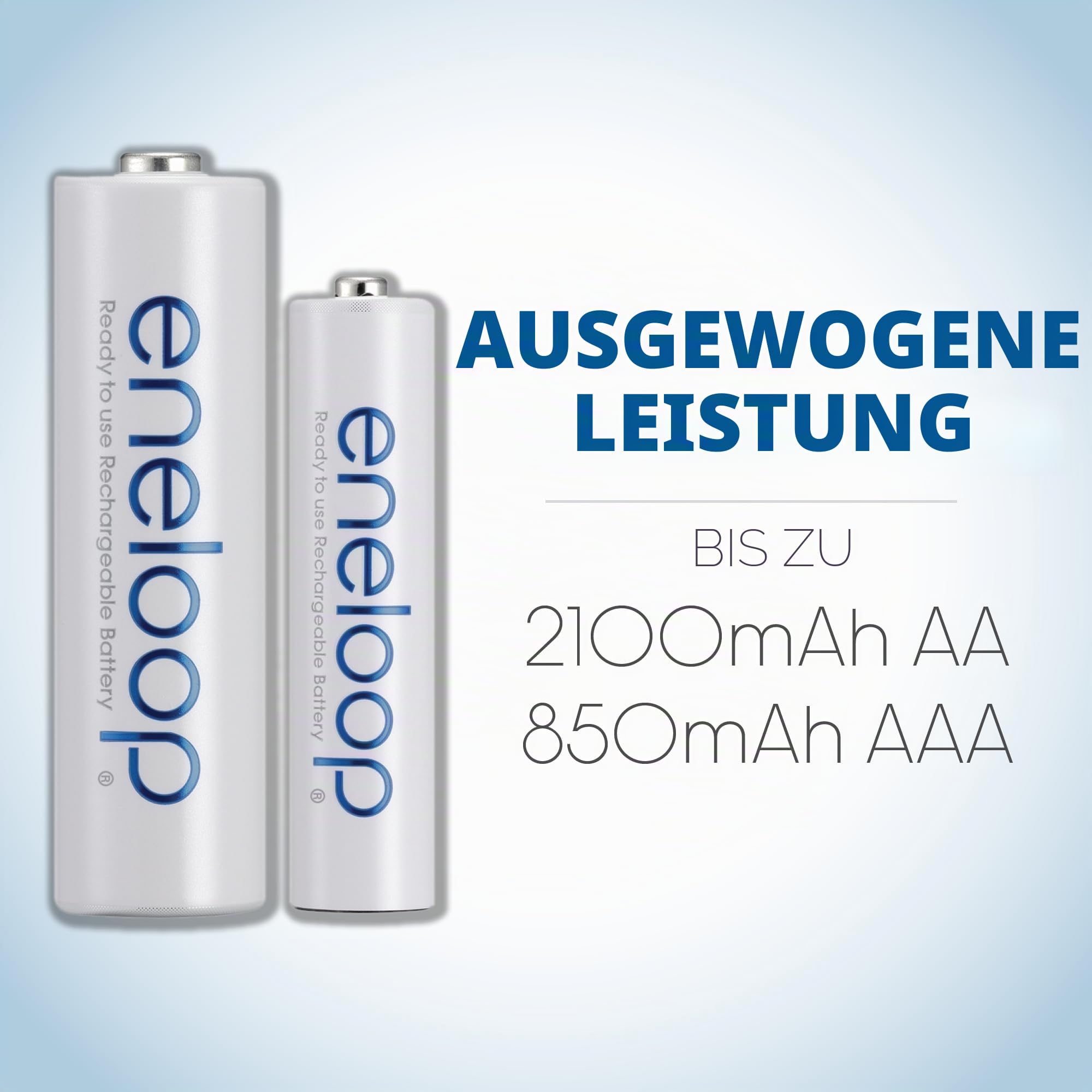 Panasonic bk-3mcca8ba wiederaufladbar Akku - wiederaufladbar Batterien (Universal, AA, Nickel Metall Hydrid, weiß, Blister)