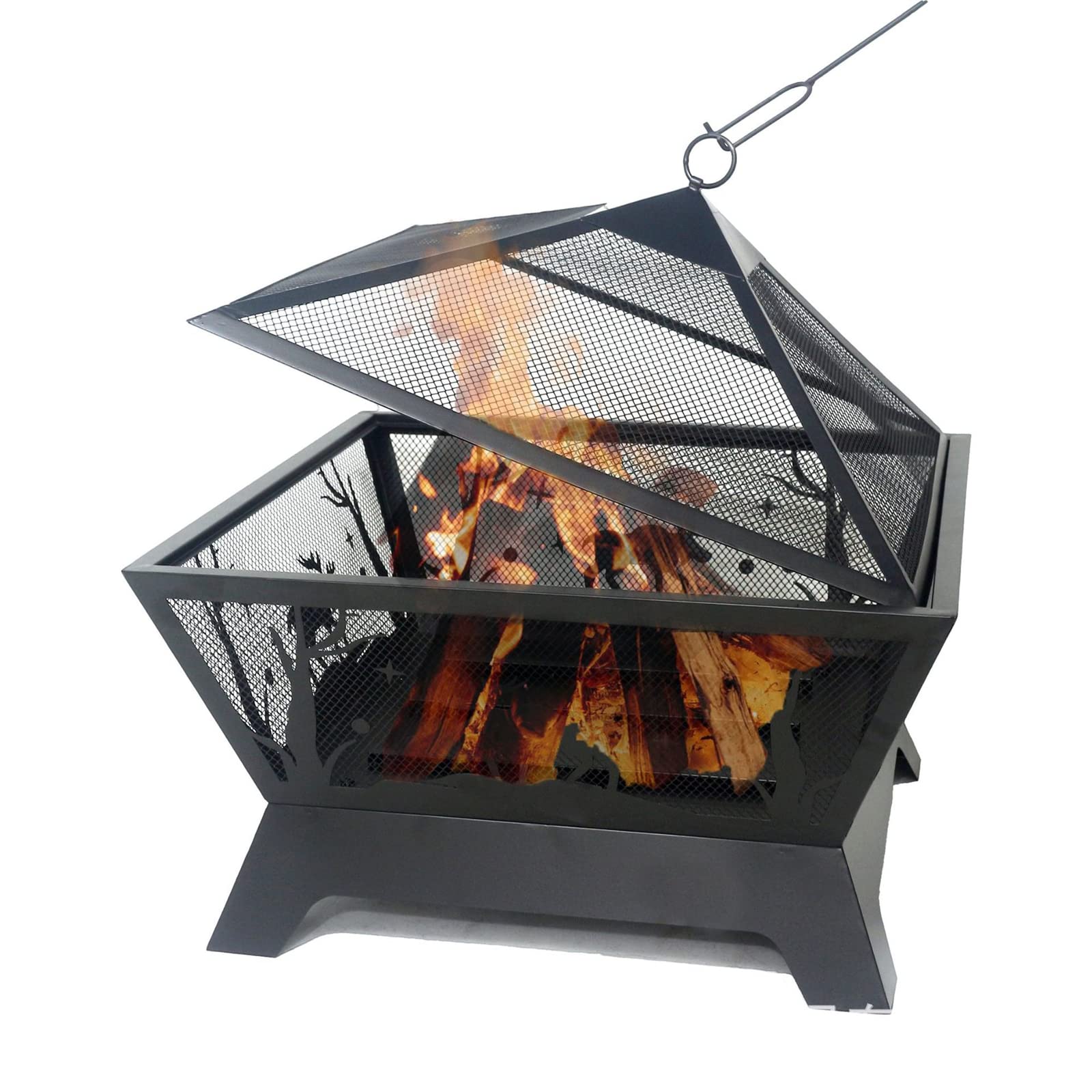 Feu de camp de camping portable et robuste pour votre jardin