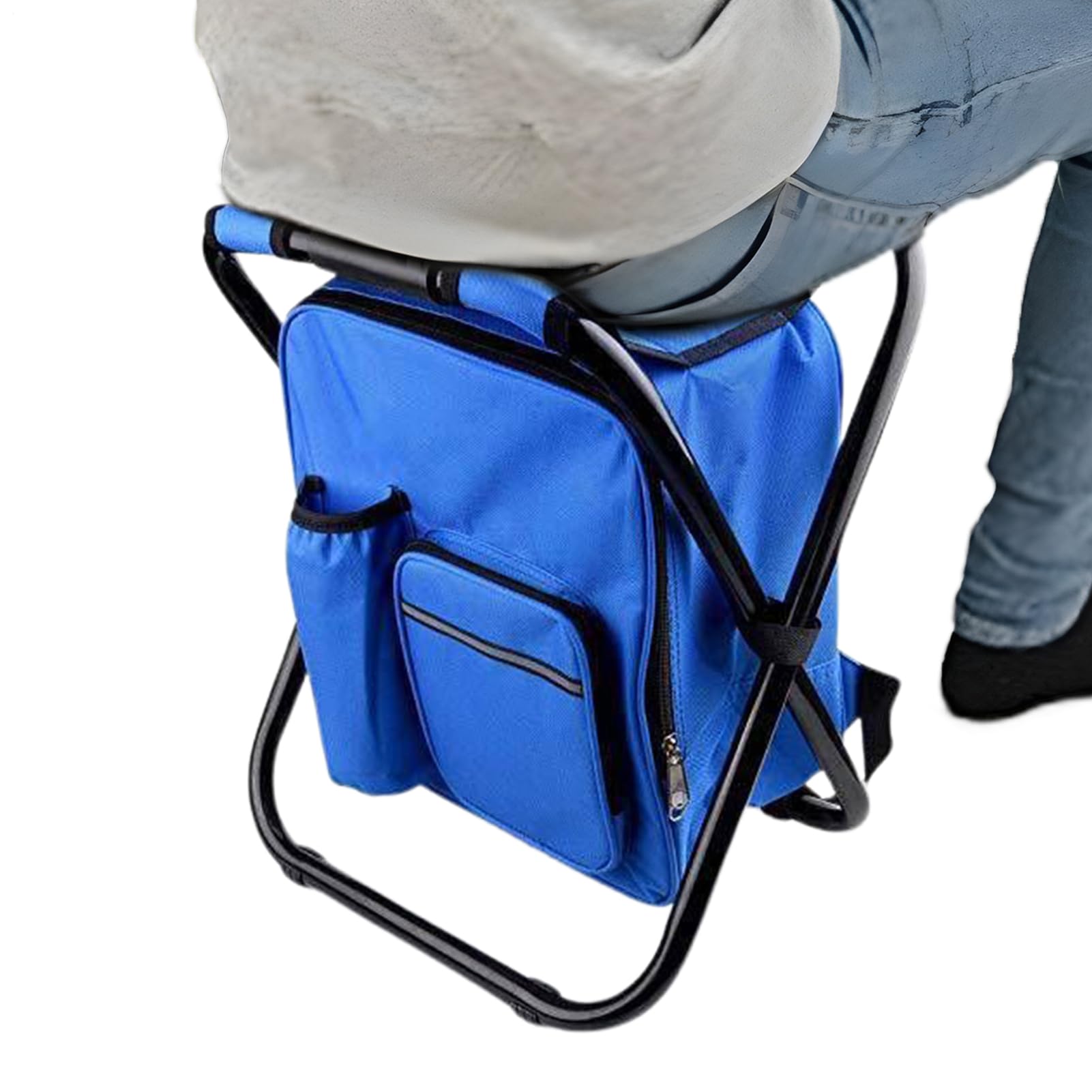 Chaise de camping portable pliable inclinable pour sac à dos de montagne