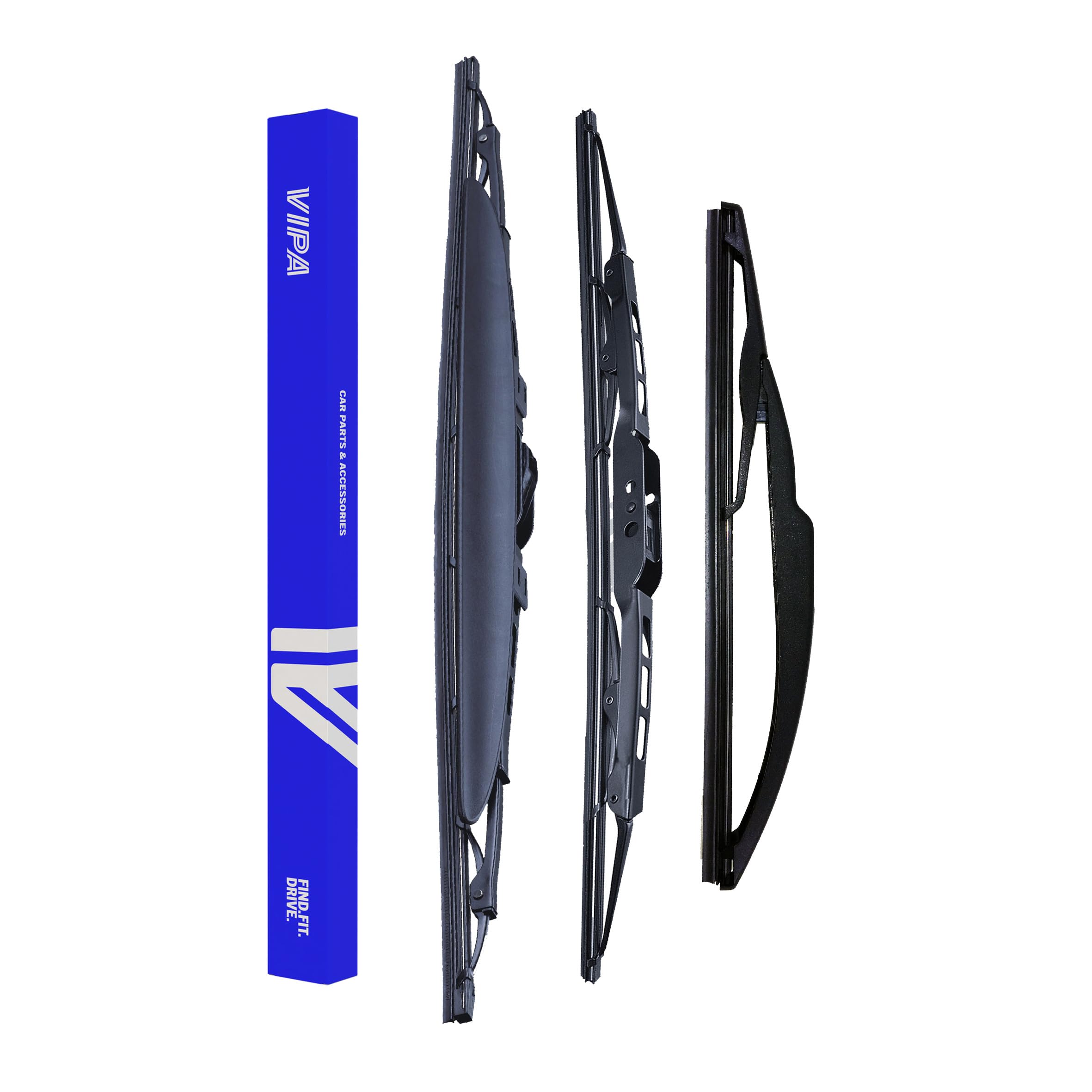 Premium Wiper Blade Set | fits: SUZUKI ALTO Hatchback (Jan 2009 to Nov 2015) | All-Weather Performance | Durable, Streak-Free Windshield Wipers | Easy Installation