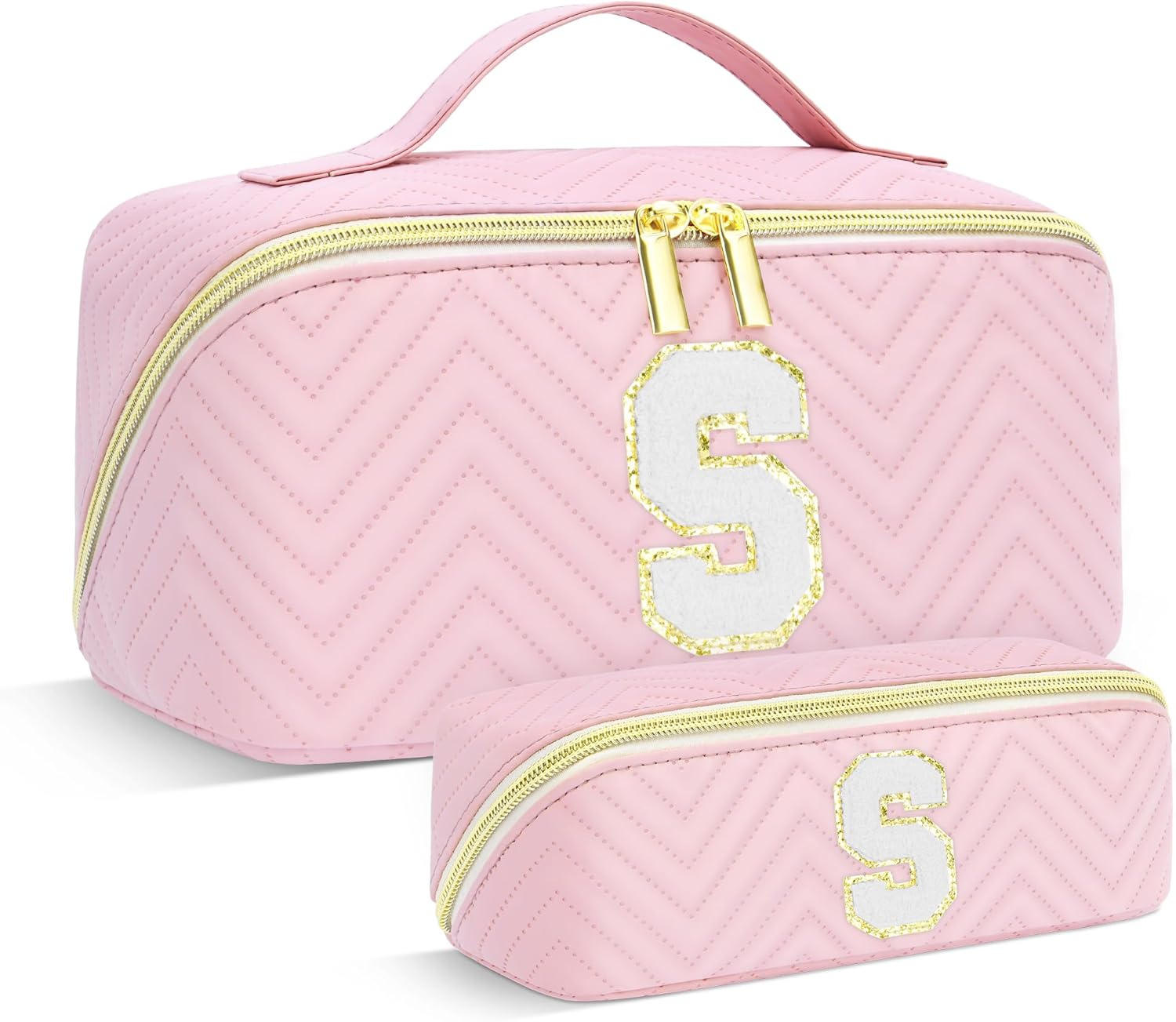 Travel Makeup Bag, Personalized Initial pink Makeup Nigeria Ubuy