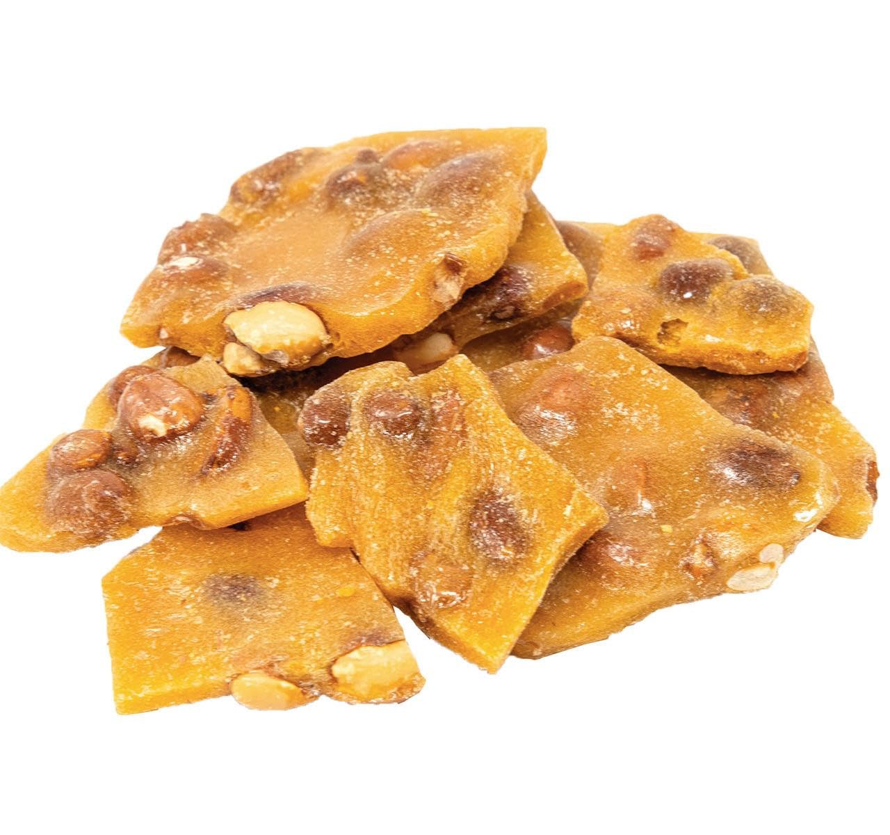 Peanut Brittle Smooth Creamy Crunchy Sweet Fresh Snack - 2.5 lbs in a Resealable Bag to Ensure Freshness