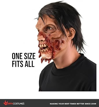 Zagone Studios Men's Torn a Part Zombie Mask