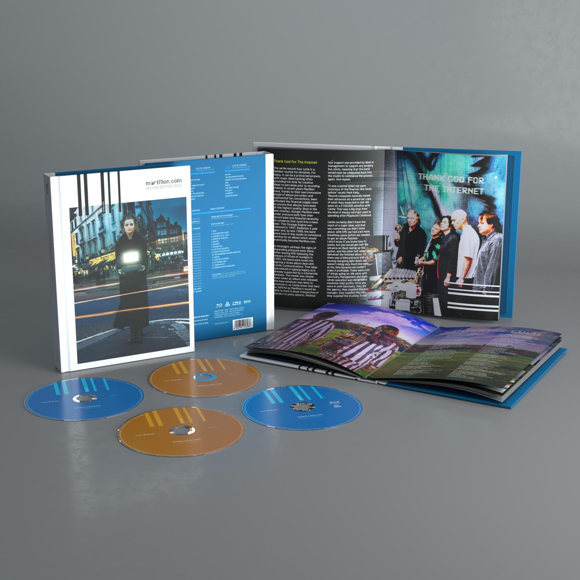 Marillion Marillion.Com Deluxe Edition 2026 3CD Blu-ray