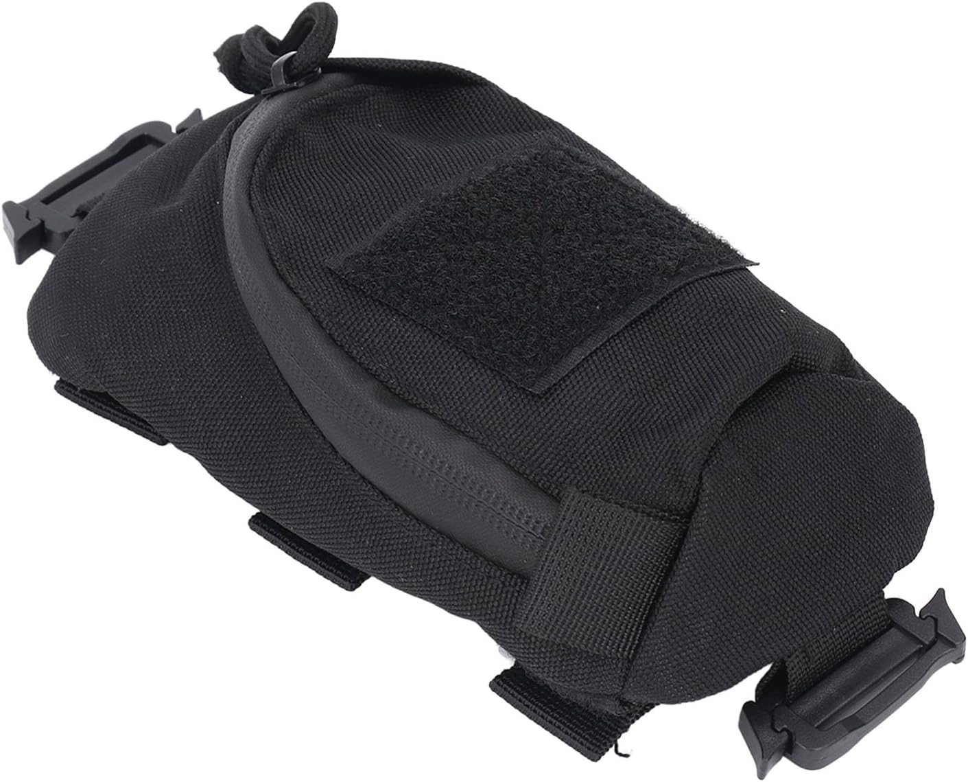 Dioche 2pcs Multifunctional Backpack Strap Pouch Outdoor Sport Hiking Accessories with Oxford Fabric Attachment Pouch (Black)