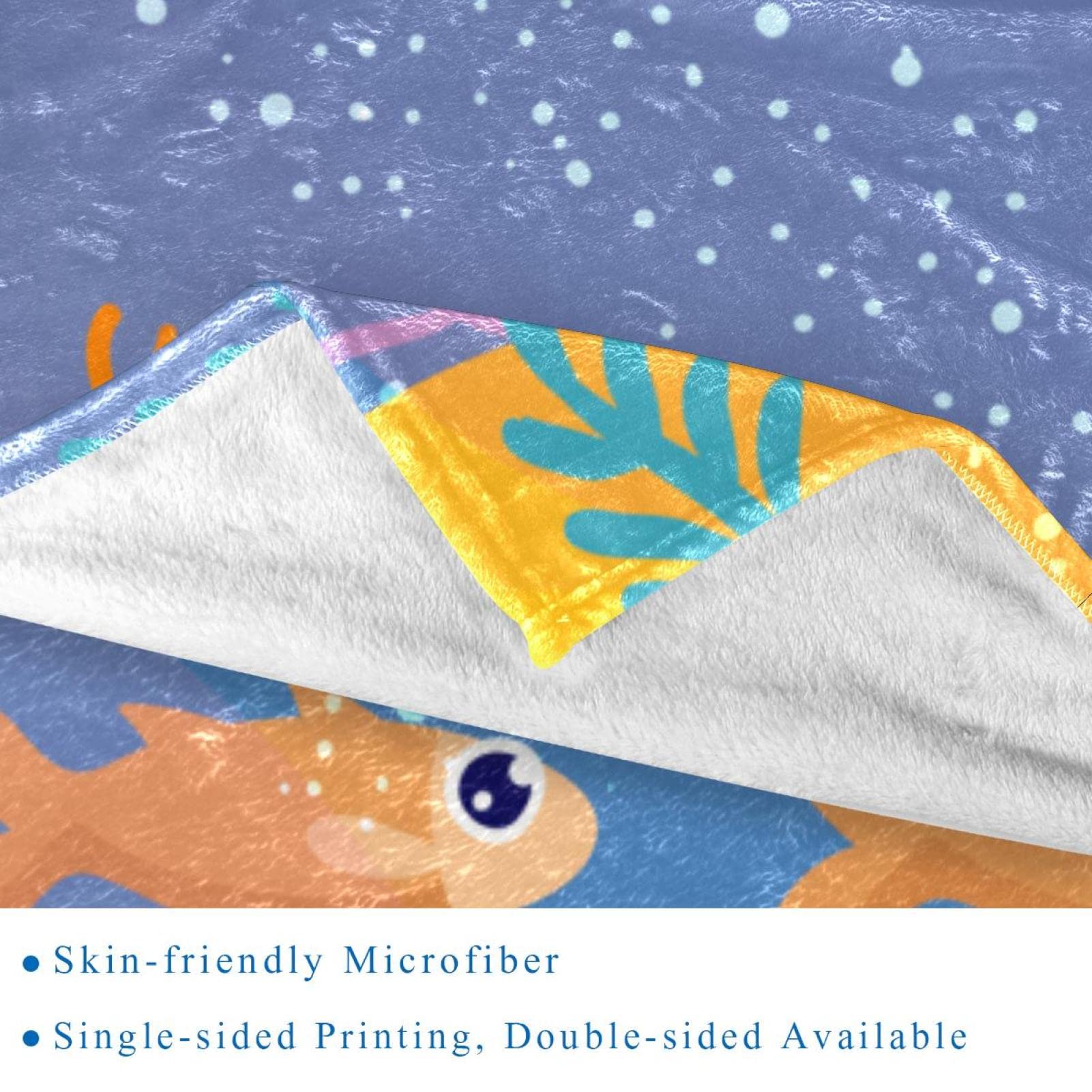 Shark trägt einen Schnuller-Fleece-Überwurf, superweiche, luxuriöse Bettdecke