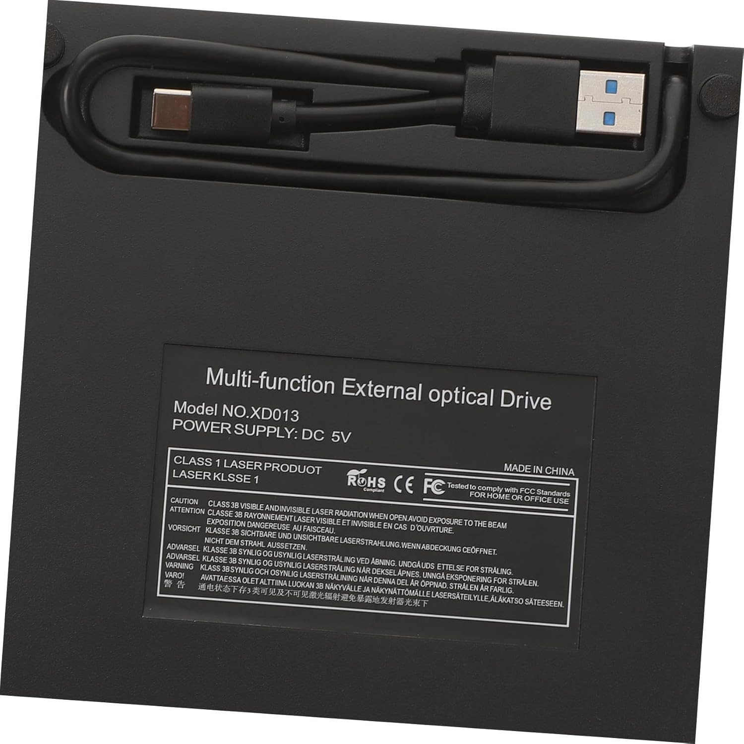 Ultra-Thin Portable External DVD Drive USB Type-c CD DVD Burner Writer Rewriter for Laptop Desktop Plug and Play Silent Design with Fast Data Transfer Compatible with Notebooks and