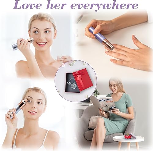 Miniatura 6 de Depiladora eléctrica de belleza+removedor de vello facial para mujeres, juego de regalo de dispositivo de depilación, sistema de depilación