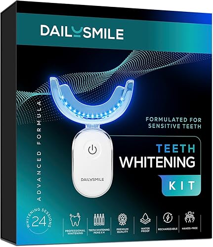 Teeth Whitening Kit with LED — shown in a real home setting for scale