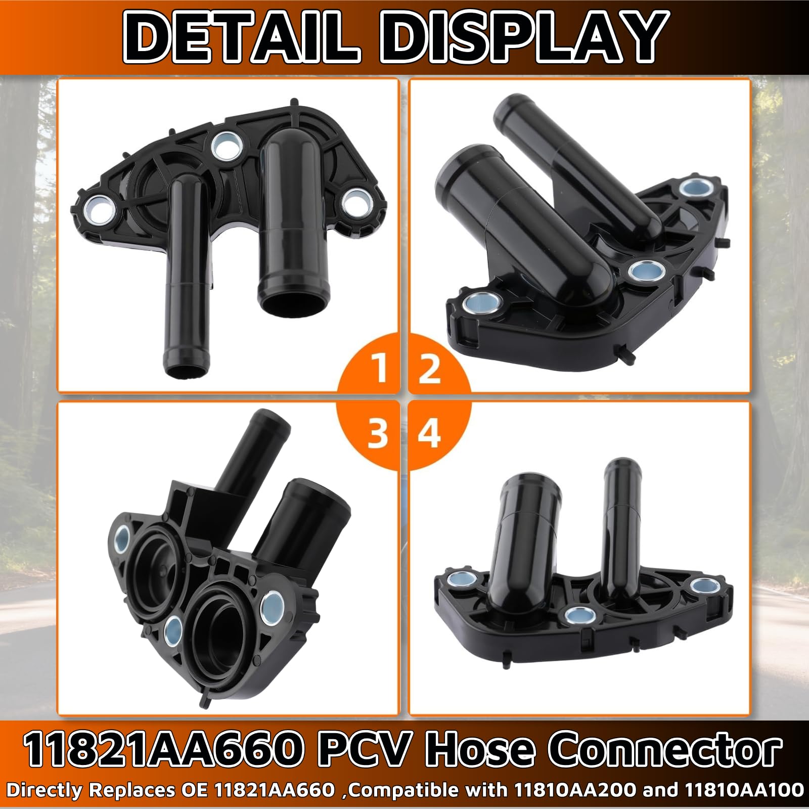 11821AA660 PCV Hose Connector，Engine PCV Valve Compatible with