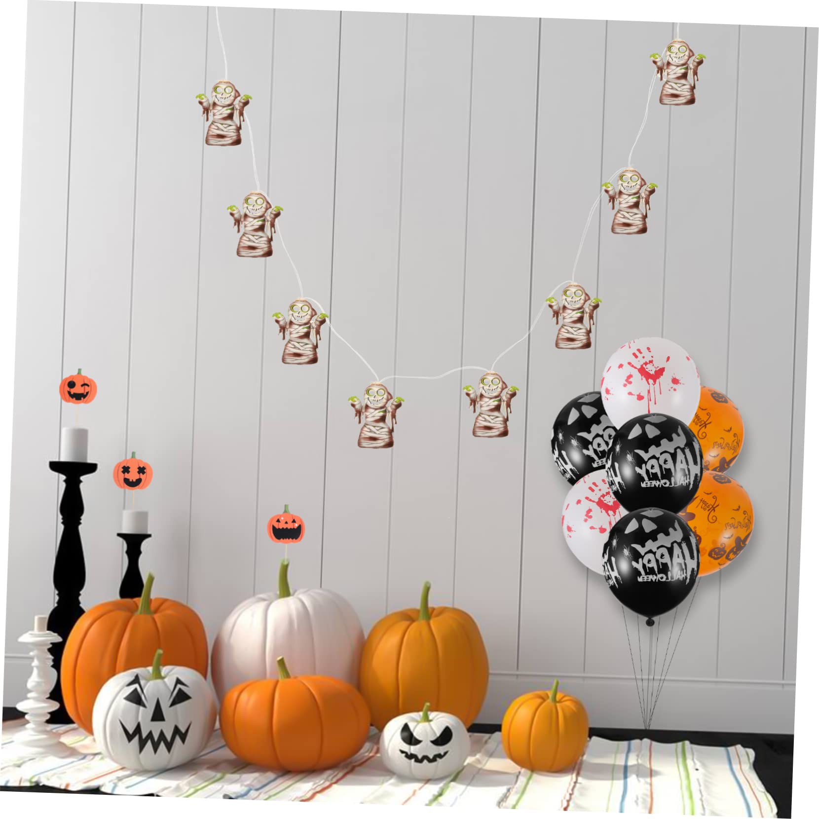 Guirlande lumineuse LED chauve-souris Halloween 6m 40 lumières, piles Guirlande lumineuse LED chauve-souris Halloween 6m 40 lumières, piles