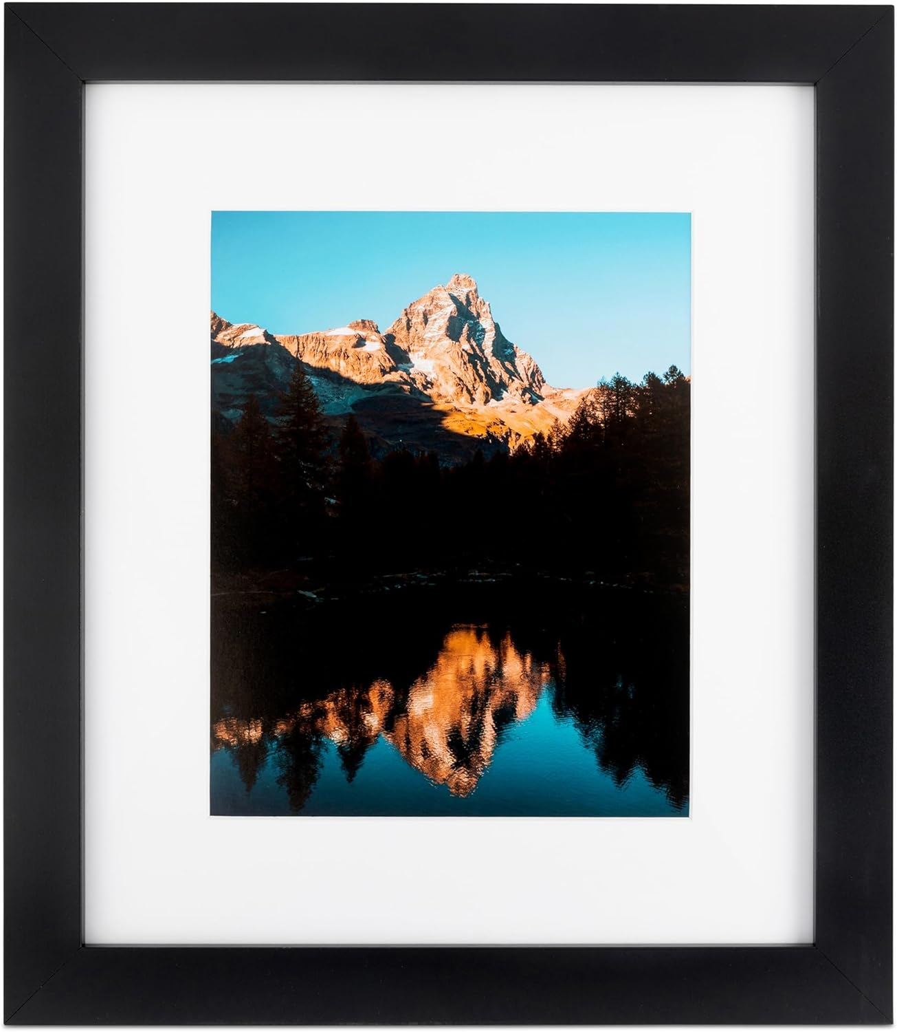 ArtToFrames 23x25 Inch Black Picture Frame, 1 - Pack, This 1.25 inch Custom MDF Poster Frame is Black Satin, Comes with Economy Acrylic (Frame_Pack_1_5180-23x25)