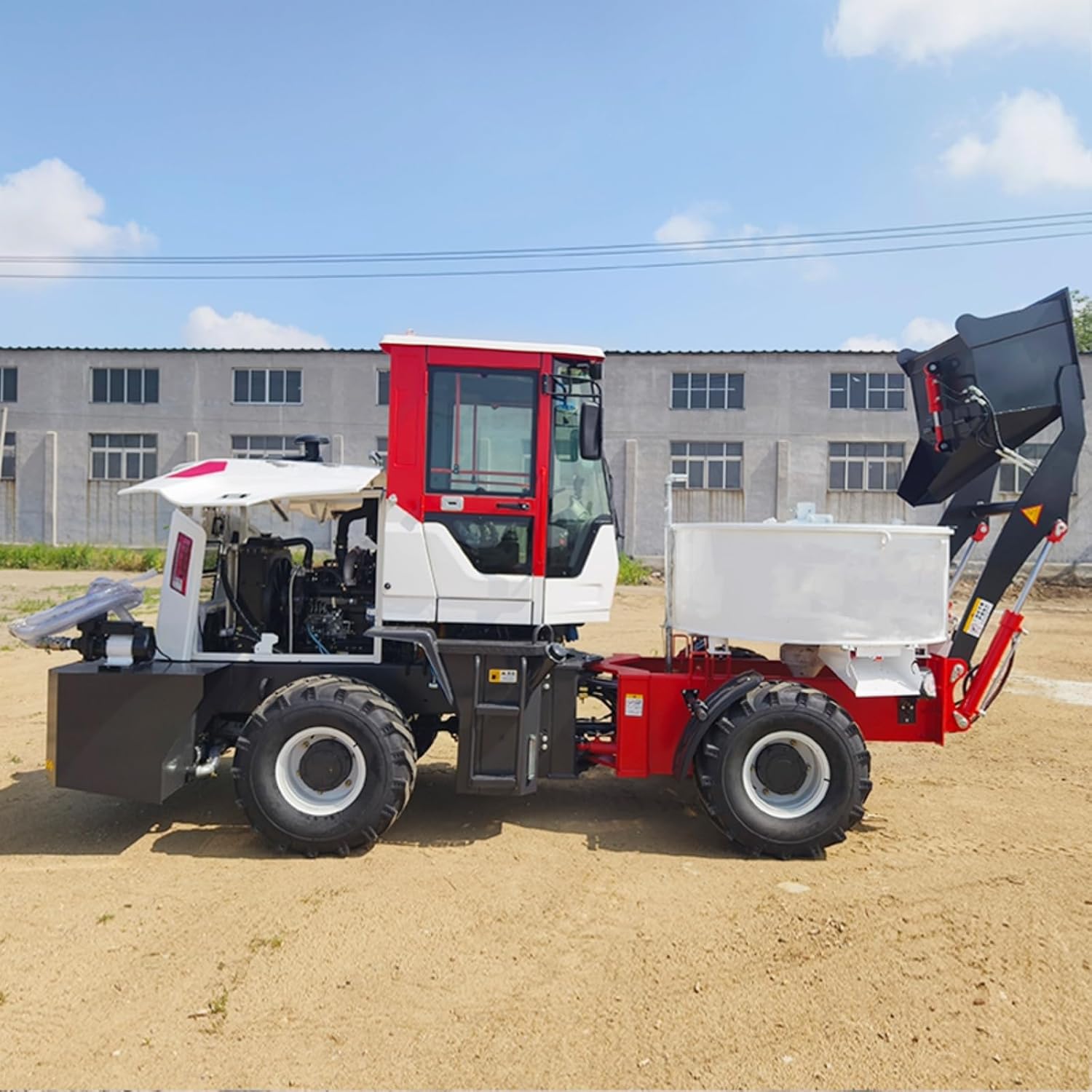 Portable Self-Loading Concrete Mixer Truck for Construction, High-Efficiency Concrete Mixing, Multiple Size Options for All Projects, Ideal for Construction Sites & DIY Projects