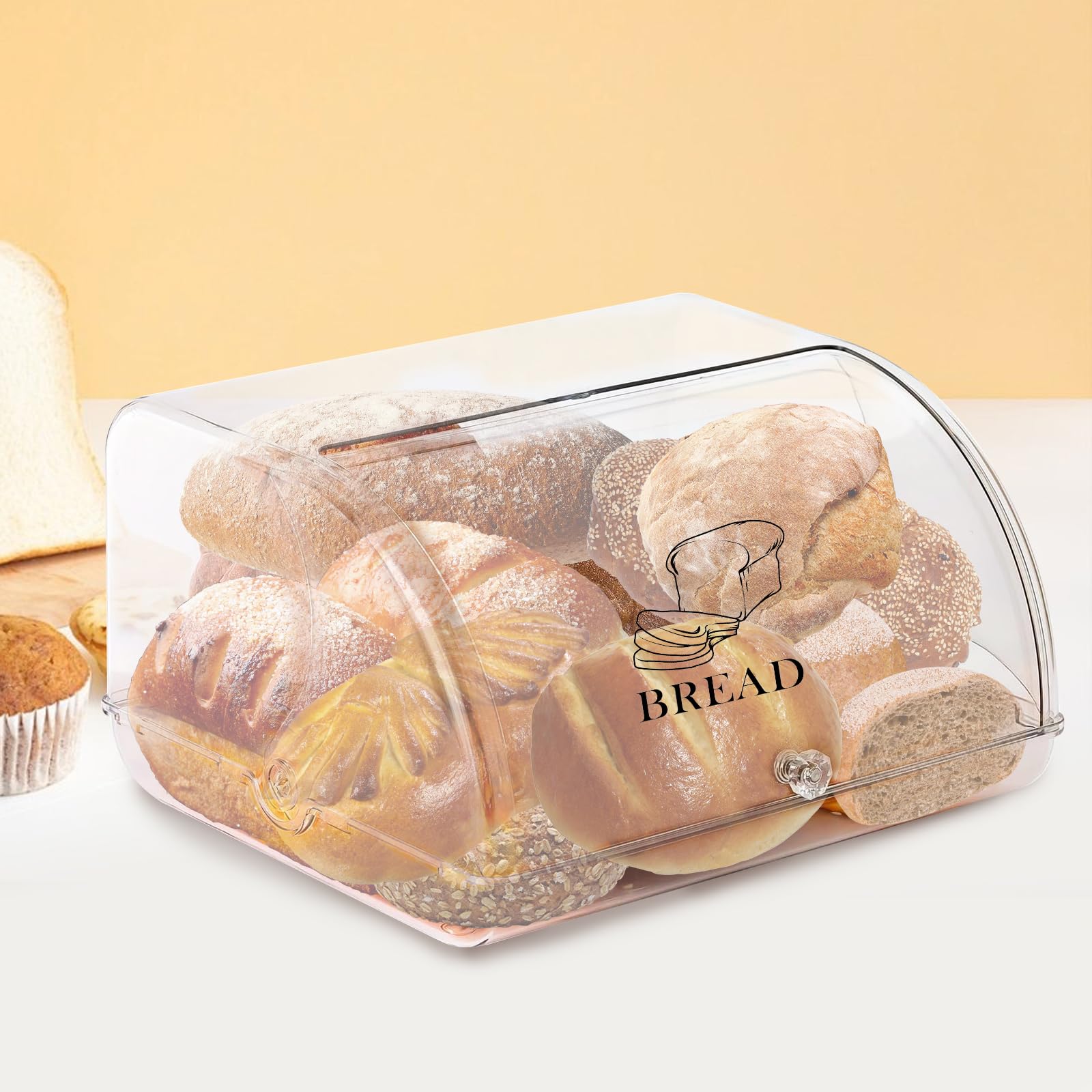 Scatola per il pane con coperchio roll-top Porta contenore