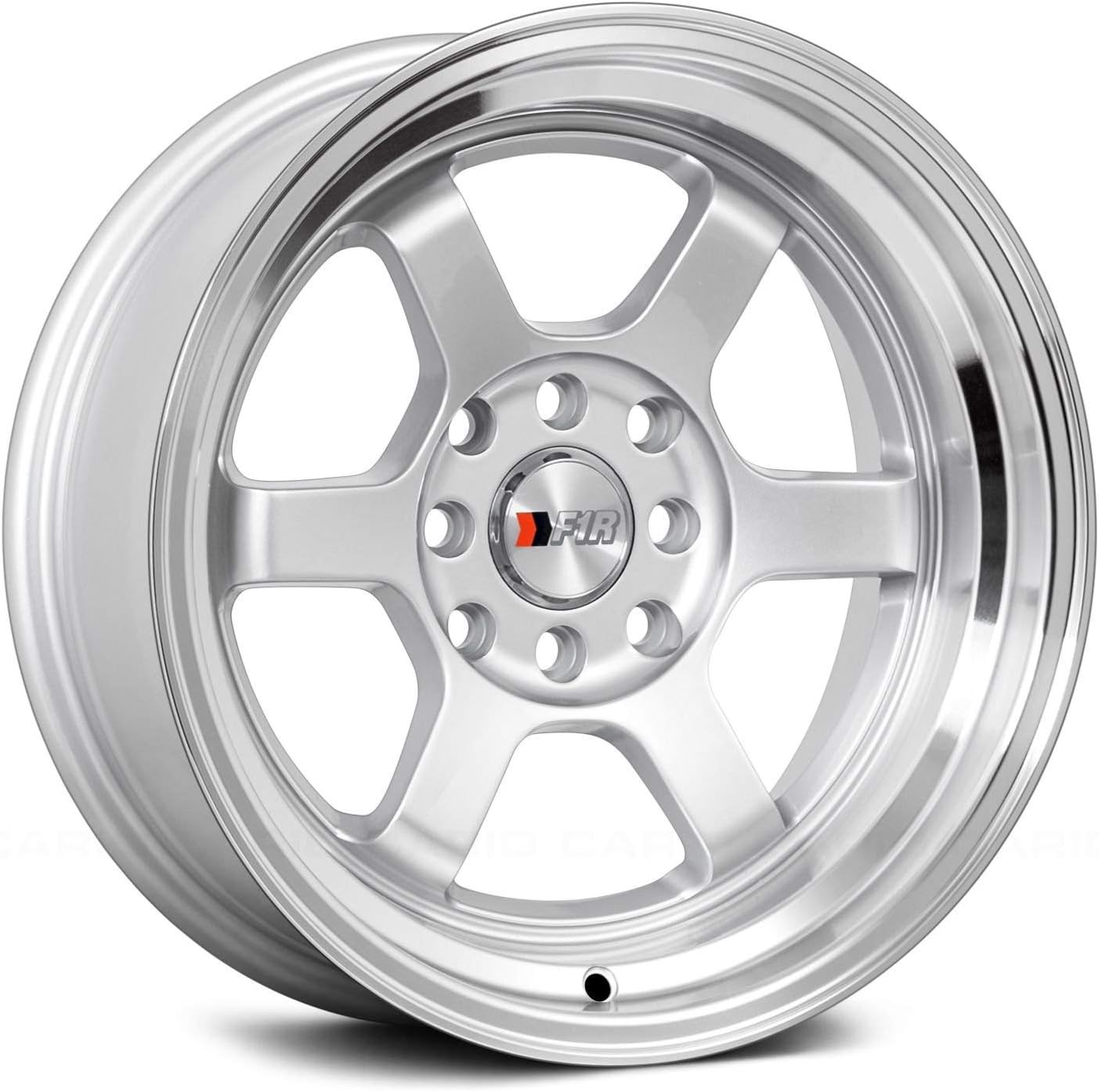 F1R F05 Silver/Polish Lip Wheel with Painted Finish (15 x 8. inches /4 x 112 mm, 0 mm Offset)