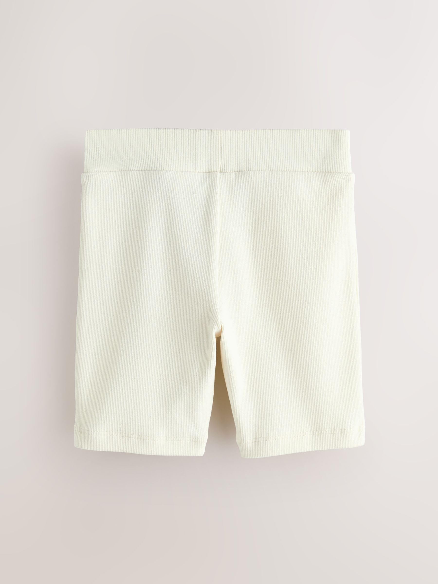 Mädchen gerippte Radlershorts im 3er-Pack