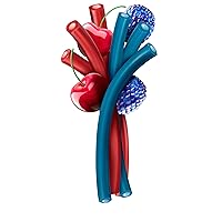 Vista 4 de JOLLY RANCHER Ropes - Bolsa de dulces con sabor a frambuesa azul y cereza, 6 onzas