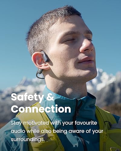 Miniatura 5 de SHOKZ OpenRun Pro Mini - Auriculares deportivos Bluetooth de conducción ósea de alta calidad - Auriculares inalámbricos resistentes al sudor para