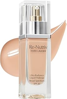 Estée Lauder Re-Nutriv Ultra Radiance Liquid Foundation SPF 20 | Luxurious, Hydrating, Long-Wearing, 1 Fl Oz, 3N1 Ivory Beige