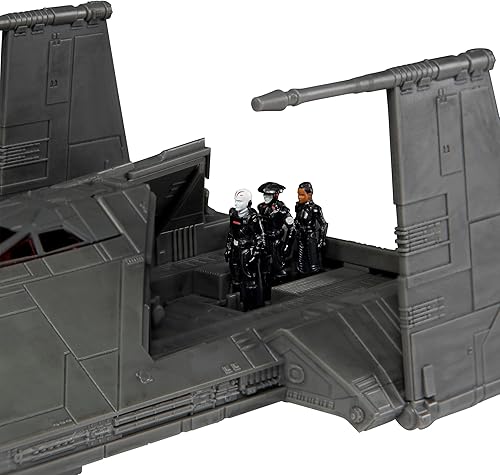 Miniatura 4 de STAR WARS - Nave de transporte inquisitorial Scythe de 7 pulgadas de la colección Micro Galaxy Squadron, incluye 3 minifiguras de 1 pulgada cada una