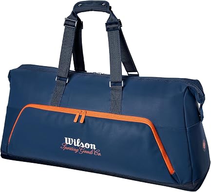 Wilson ROLAND GARROS 2026 SESSIONSOIRE Tennis Racket Bag Holds 2 to 9 Racquets Based on Medium Weight Rackets