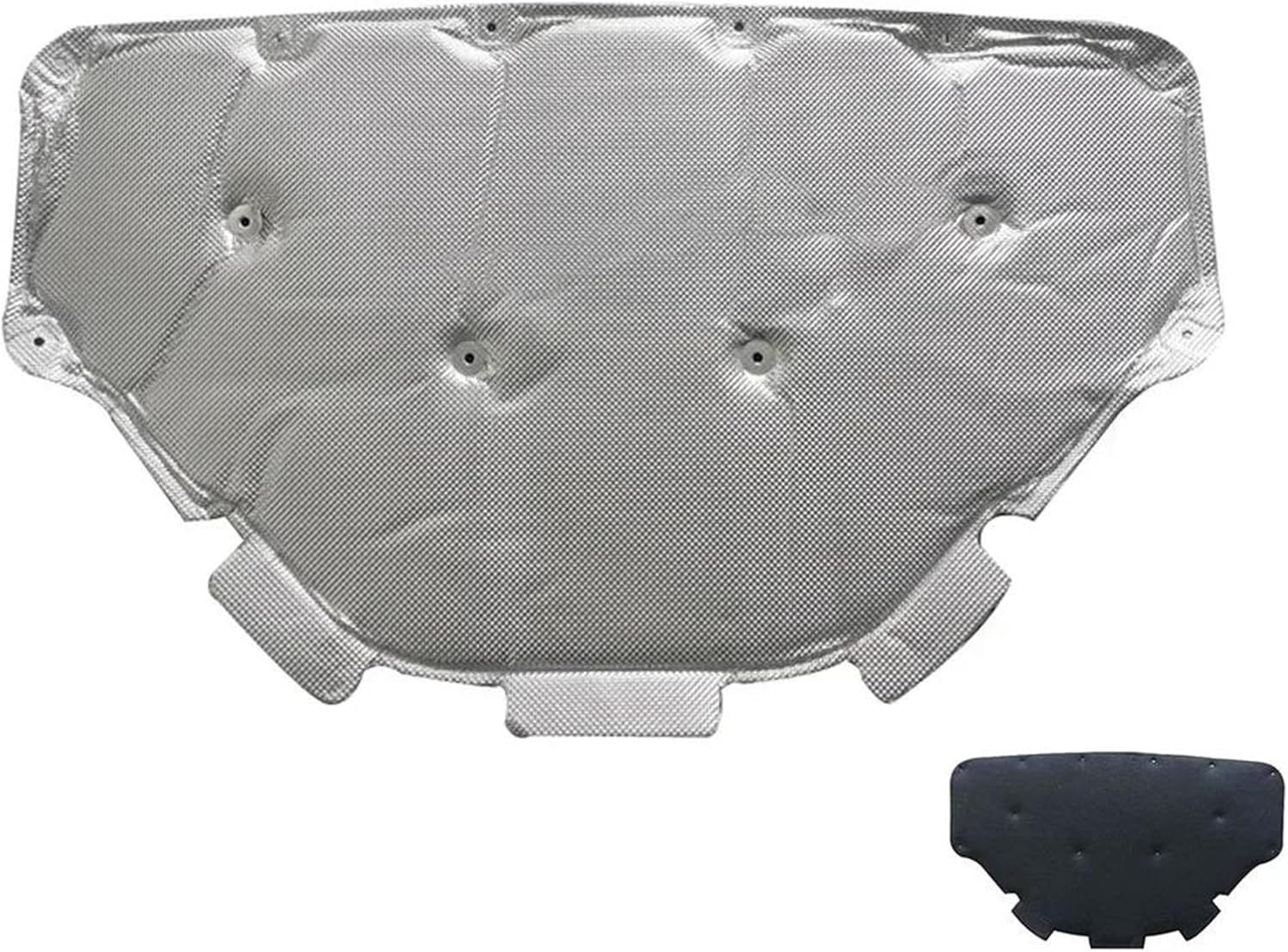 Heat Insulation Pad for BMW 3 Series G20 G28 325li 2020-2021 Front Engine Hood Insulation Cotton Pad Soundproof Heat Insulation Mat Cover Automobile Insulation(Silver)