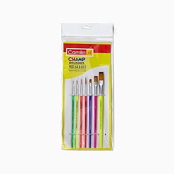 Camlin Champ Brush Set - Pack of 7 (Multicolor)
