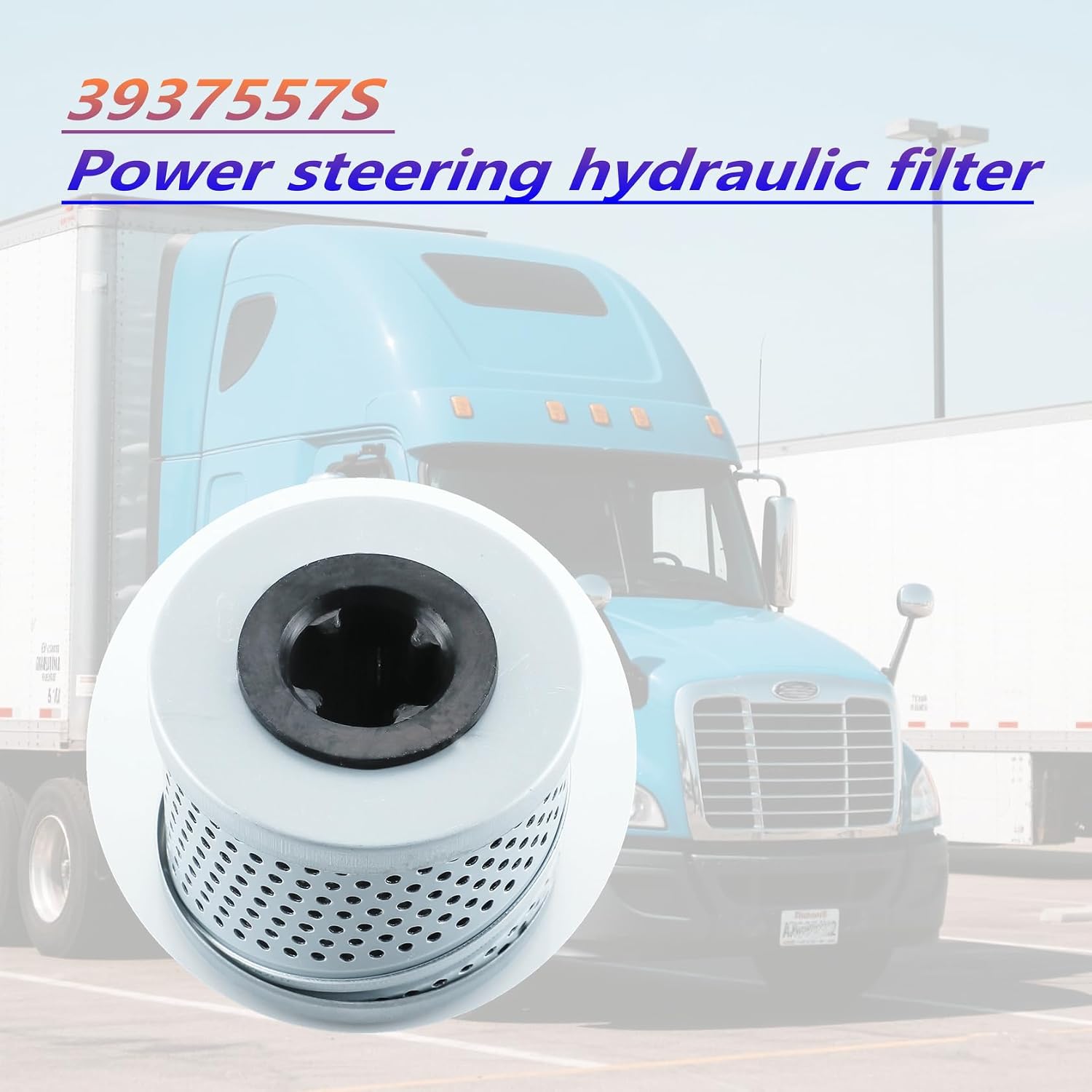 Power steering Hydraulic filter 3937557S, Compatible with Freightliner Argosy M2 106,Peterbilt 337 367 389 579,Kenworth T680 T880 W990,Mack CHU SERIES, For WIX 57557, P550830, LH4101,1698964C92