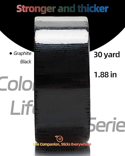 Miniatura 6 de AUDTMWH Colorful Life Series - Cinta adhesiva resistente, 1.88 pulgadas x 90 pies, blanca, impermeable, resistente a la temperatura, durabilidad