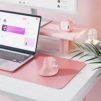 seenda Vertikális Ergonomikus Egér - Bluetooth + 2.4G Vezeték Nélküli, Rózsaszín, Újratölthető, Többeszközös Kompatibilitás Windows/Mac/Andr 7