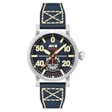 Men&apos;s 43mm Dambuster Chadwick Meca-Quartz Watch with Leather Strap AV-4113