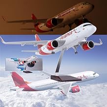 18.5 in 1130 Scale Large Model Jet Airplane Avianca B787 Airplanes Models Resin Model Plane Diecast with Wheels for Collection Color LED B787