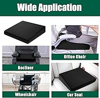 Vista 6 de HOMBYS Wedge Recliner Seat Cushion for Long Sitting Chair, Cushion for Elderly Esay to Get Up,5" Thick 20"x20" Large Pressure Relief Seat Cushion