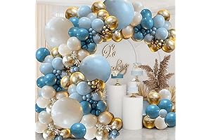 Globos para primera comunión niño azul polvoriento