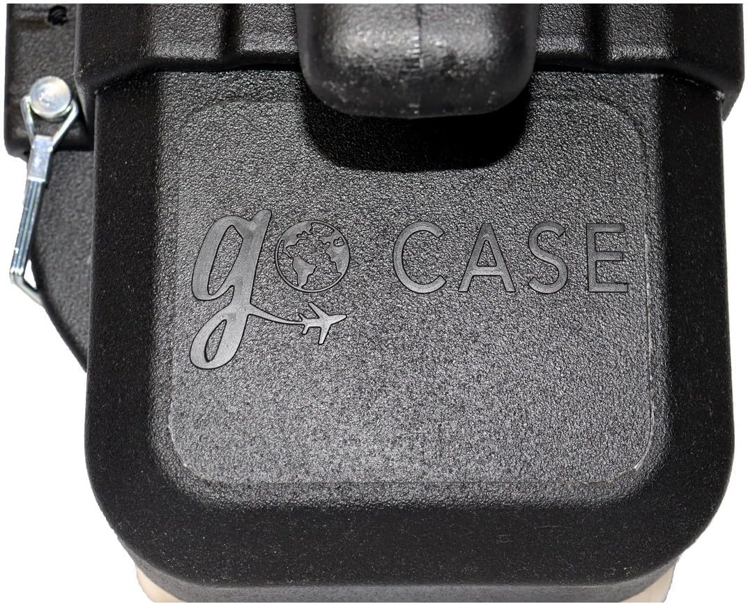 GO CASE Hard Travel Case - Small - Protective Travel Case for Outdoor Gear, Skiing, Spearfishing, Freediving - Heavy Duty Wheels, Adjustable Length