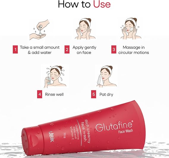 Glutafine Face wash 70g (Pack of 1)