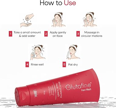 Glutafine Face wash 70g (Pack of 1)